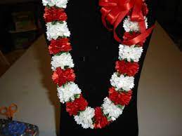 Pin By Debbie Schulte On Ribbon Leis Mini Carnations Graduation Leis Ribbon Lei
