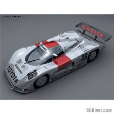 Toyota Tom S 83c Lemans Race Car 3d Model Cgriver Race Cars Car 3d Model Car