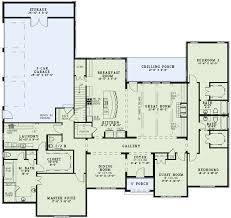 On the right side of the garage is a recreation room. European Style House Plan 82163 With 4 Bed 5 Bath 3 Car Garage Monster House Plans House Flooring European House Plan