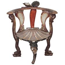 Venetian Grotto Chair Fantasy Furniture Carved Furniture Venetian Furniture