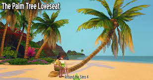 Sims 4 leaning palm tree. Around The Sims Around The Sims 4 Palm Tree Loveseat Because I