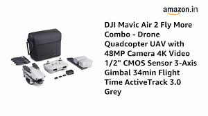 It combines a powerful camera with intelligent shooting modes for stunning results. Dji Mavic Air 2 Fly More Combo Drone Quadcopter Uav With 48mp Camera 4k Video 1 2 Cmos Sensor 3 Axis Gimbal 34min Flight Time Activetrack 3 0 Grey Amazon In Toys Games