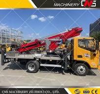 Hydraulic Aerial Cage Aerial Working Platform Truck Mounted ...