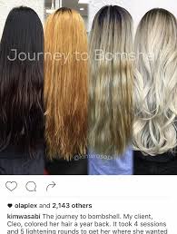 We recently took a brunette actress lighter for a tv. Pin By Caitlyn Casey On Color Corrections Black To Blonde Hair Hair Stages Dark To Light Hair