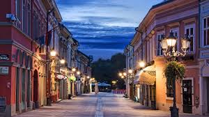 Images & pictures of serbia wallpaper download 74 photos. Wallpaper Novi Sad Serbia Evening Street Lights Clouds 2560x1600 Hd Picture Image