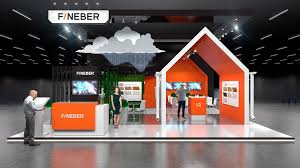 Echa Un Vistazo A Este Proyecto Behance Fineber Stand At The Mosbuild 2018 Https Www Behance Net Gallery 72059 Stand Design Exhibition Design Booth Design