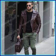 New Men S Genuine Lambskin Leather Jacket Burgundy Slimfit Motorcycle Jacket J06 Hipster Mens Fashion Mens Outfits Mens Fashion Edgy