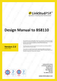 Design Manual To Bs8110