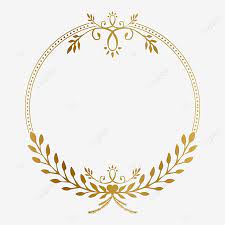 Golden Circle Frame With Beauty Floral Vintage Ornament Vector Illustration Photo Clipart Golden Ornament Png And Vector With Transparent Background For Free Vintage Frames Vector Circle Frames Frame Logo