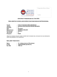 See more of jabatan ketua pengarah tanah dan galian (persekutuan) on facebook. 20130820140820 Ri Biu3013 General English Docx Bagian Dari Kalimat Pemahaman Membaca