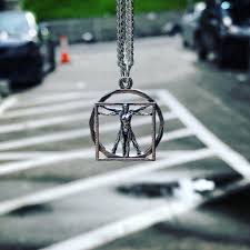 Da Vinci Sterling Silver Necklace From Artist Frank Wilder