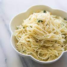 Angel Hair Pasta With Garlic Herbs Parmesan Recipe Ziplist Food Recipes Garlic Pasta Parmesan Recipes