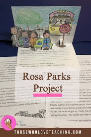 Rosa Parks Lesson And Pop Up Book Rosa Parks Activities Teaching Fun Rosa Parks