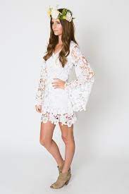 Crochet Lace Short Boho Beach Wedding Dress White Rustic Vintage Read Details Short Wedding Dress Lace Dress Vintage Lace Dress With Sleeves