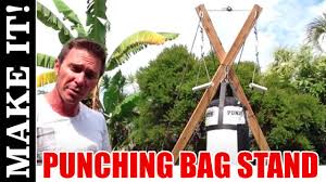 Diy wooden punching bag stand. How To Make A Punching Bag Stand