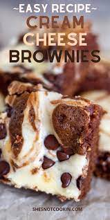 Cream Cheese Brownies Recipe Fun Desserts Dessert Recipes Easy Best Dessert Recipes