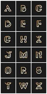 When you purchase through links on our site, we may earn an affiliate commission. Download Golden Retro Alphabets Vector Set For Free Typografie Logo Design Typografie Logo Alphabet Logo