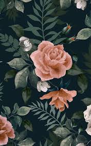 See more ideas about floral wallpaper, vintage floral wallpapers, wallpaper. Dark Green Pink Floral Wallpaper Mural Hovia Uk Floral Wallpaper Vintage Floral Wallpapers Flower Wallpaper