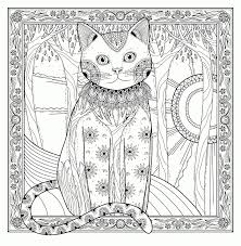 A cute cat with zen ornaments for adults for relaxing activity. Cat Coloring Pages For Adults Best Coloring Pages For Kids