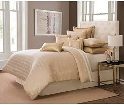 Luxury Black And Cream Bedding Hnu 10 Piece Gold Comforter Set King Designer Metallic Sheen Lux Beautiful Decorative Gold Cr E In 2020 Bed Linens Luxury Beautiful Bedding Linens Luxury Bedding Sets