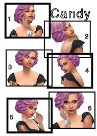 Candy Total 6 Poses For The Gallery For A Female Sim Please Note That Gallery Poses Are Working Both Ways No Sims 4 Couple Poses Sims 4 Curly Hair Sims 4