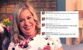 Katie Hopkins Twitter Account Hacked Threatens To Leak Sex Tape