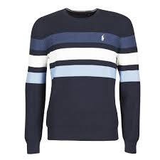 Avec son col châle douillet, il est idéal par temps froid. Polo Ralph Lauren Pull Col Rond Texture Raye En Coton Pima Maille Texture Bleu Livraison Gratuite Spartoo Vetements Pulls Homme 159 00