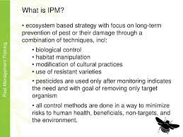 The goal of integrated pest management is not to eliminate all pests; Ppt Integrated Pest Management Andrew Lawson Professor Of Entomology And Chair Department Of Plant Sciences California St Powerpoint Presentation Id 974188
