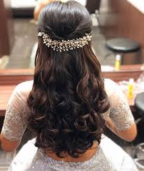 Hairstyles bridal hairstyle for reception magnificent hairstyles. Open Hairstyle Ideas For The Indian Bride Engagement Hairstyles Front Hair Styles Hair Styles