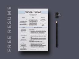 Excellent communication skills and ability to mix with children effortlessly. Free Teacher Assistant Resume Template With Elegant And Simple Design
