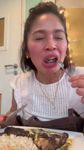 Grace Tanfelix Eating Ube Cake