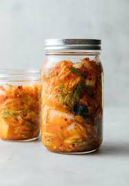 Vegan Kimchi Tangy And Delicious This Addicting Kimchi Recipe Is Made With Cabbage Apple Green Onion Gochugaru G In 2020 Vegan Kimchi Clean Eating Vegan Recipes