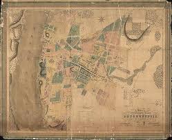 Map Of Poughkeepsie Dutchess County N Y New York 1834 Etsy Ny Map Old Map Map