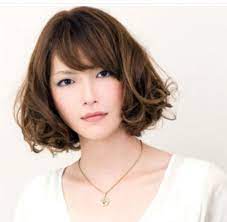 Asian Curly Hair With Bangs 2010 Asian With Curly Bob Hairstyle Long Side Bangs Picture Design Bob Hairstyles Wavy Bob Haircuts Wavy Bob Hairstyles