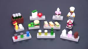 Teach your kid all about your favorite dishes without opening the fridge. 10 Food Drink Mini Builds Lego