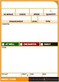 Maybe you would like to learn more about one of these? How To Make A Blank Magic Item Card In D D Character Builder One Inch Square