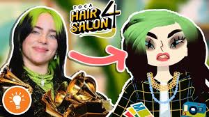 Toca hair salon 3 mod apk (free purchase). How To Make Billie Eilish In Toca Hair Salon 4 Gameplay New Toca Boca Toca Life World Youtube