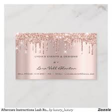 If you're debating which one to apply for, ask. Aftercare Instructions Lash Rose Gold Drips Spark Business Card Zazzle Com Loyalty Card Beauty Business Cards Customer Loyalty Cards
