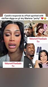 Cardi B Reacts to Offset Spotted with Sky Marlene