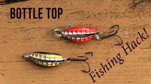 Simple and effective diy fishing lure by: Homemade Bottle Top Lure Fishing Hack Youtube