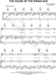 Текст песни «house of rising sun». The Animals The House Of The Rising Sun Sheet Music In D Minor Transposable Download Print Sheet Music House Of The Rising Sun Sun Music