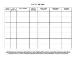 FREE Notary Journal Template
