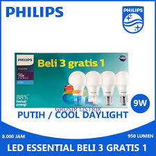 Harga lampu philips led bulb. Lampu Philips Led Essential Multipack 9w Putih Paket 9 W Watt Beli 3 Gratis 1 Bundling Ess 9watt Shopee Indonesia