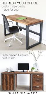 At the time they wer. Handcrafted Reclaimed Desks Custom Made For You Wood Office Furniture Office Furniture Diy Wood Desk Plans