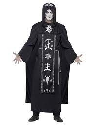 Düsterer Kultist Halloween-Kostüm für Herren schwarz-weiss , günstige  Halloween Kostüme bei HorrorKlinik