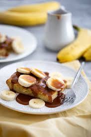 Brioche French Toast With Salted Caramel And Bananas Taste And Tell