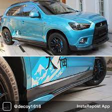 Mitsubishi Asx On Instagram Mitsubishi Asx By Decoy1618 In 2021 Mitsubishi Car Wrap Design Instagram