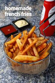 French Fries Recipe Finger Chips How To Make Homemade French Fries Recipe Breakfast Recipes Indian Vegetarian Snacks Recipes Indian Food Recipes Vegetarian