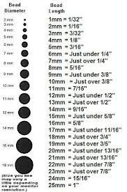 2c214d9e2fe37e1c6256ad554d015509 Bead Size Chart Jewelry Projects Jewelry Making Tutorials