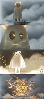 The costumes far this thing called Halo- Halloween or something are wi I  prefer going back to my true fo Its way spookier anyways Much better Now  to go down and scare